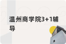 温州商学院3+1辅导