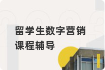 留学生数字营销课程辅导