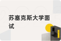 苏塞克斯大学面试